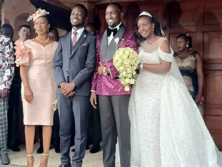 PHOTOS: NUP’s Alex Mufumbiro and wife tie knot in presence of Bobi Wine and Barbie