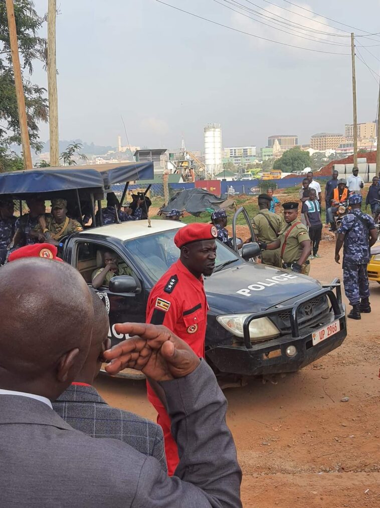 PHOTOS: Police beats up NUP leaders in Nsambya