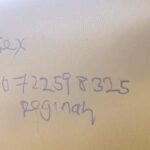 No shame! Prostitute posts her number for business