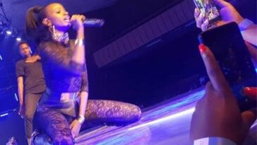 Photos: Fans left in disbelief after Hellen Lukoma parades fat sumbie on stage