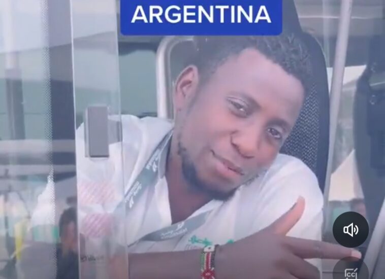 VIDEO: Here is the Ugandan who was driving the Argentinean team in Qatar World Cup