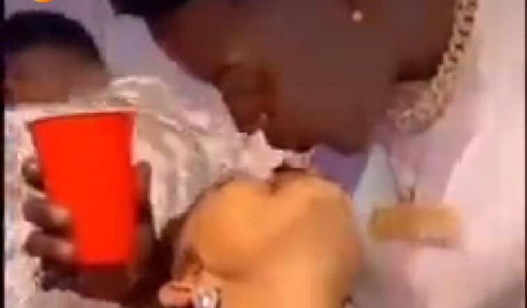 VIDEO: Shakib publically spits in Zari’s mouth