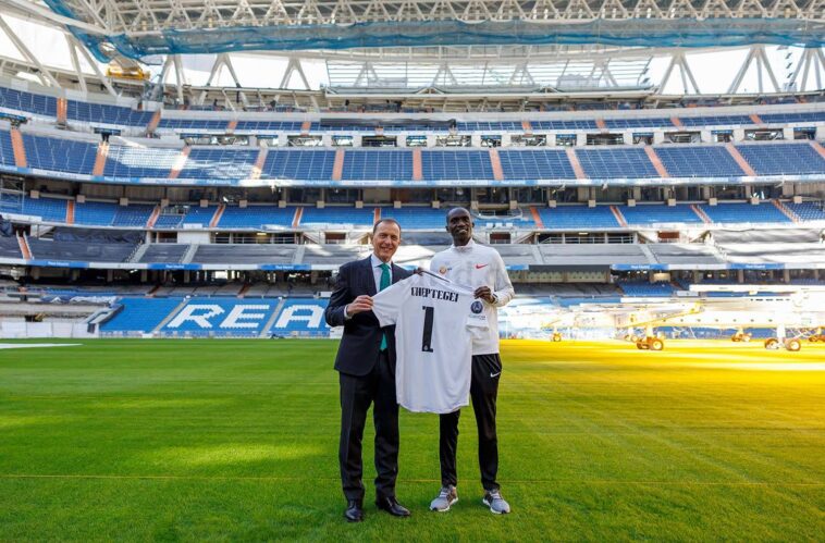 Photos: Joshua Cheptegei Visits Real Madrid