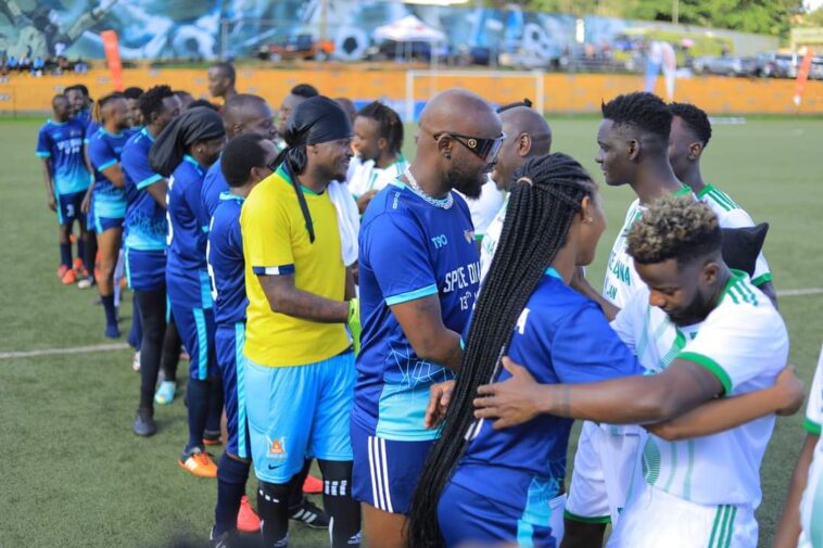 PHOTOS: Celebrities support Spice Diana in football match ahead of concert