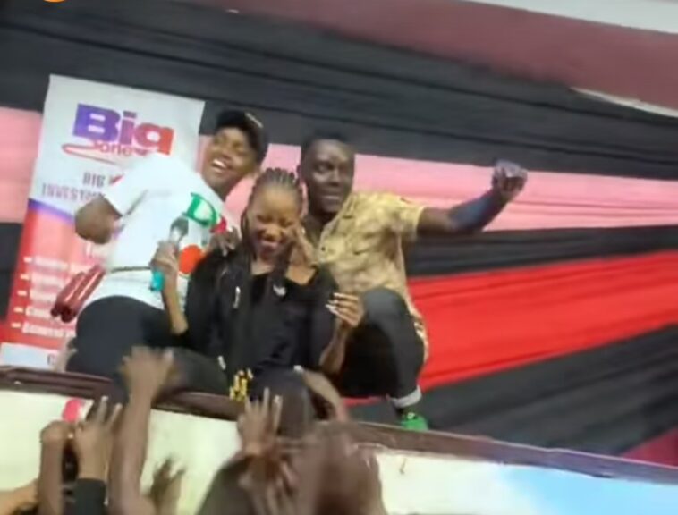 Video: Fans bite Sheebah toes on stage