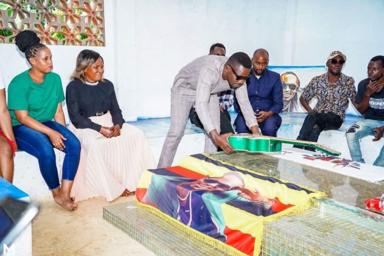 PHOTO: Forever remembered! Bobi Wine revisits late Mozey Radio’s grave