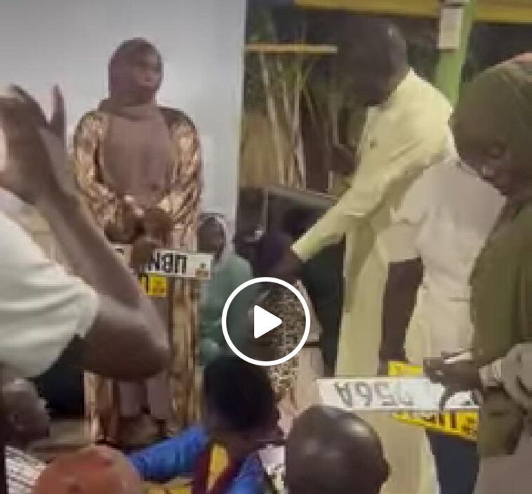 VIDEO: Watch City Businessman surprise 3wives with brand new cars at once