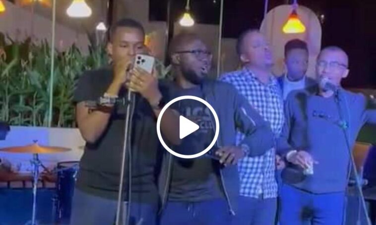 VIDEO: Canary Mugume shows off singing talent