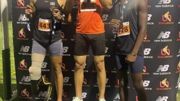 PHOTOS: Bobi Wine’s son Solomon wins Bronze medal in 200M race in the Ultimate Racenight in Dubai