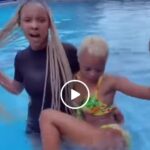 VIDEO: Watch Rahma Pinky showing off her fulll body in swimming pool