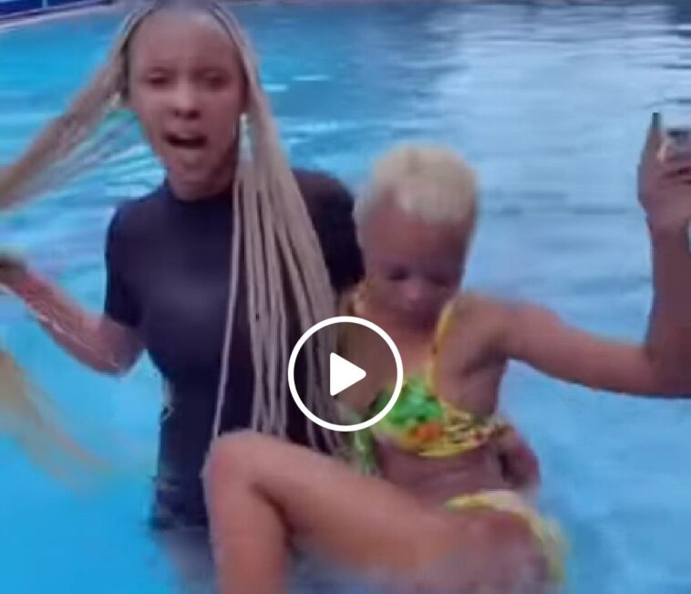 VIDEO: Watch Rahma Pinky showing off her fulll body in swimming pool