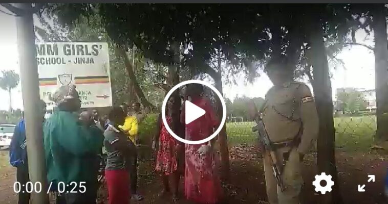 VIDEO: Watch Parents storm PMM Girls school in Jinja to get their kids over increased homesexuality