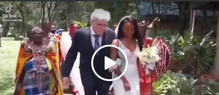 VIDEO: 20year old Ugandan lady marries 90 years old mzungu for visa