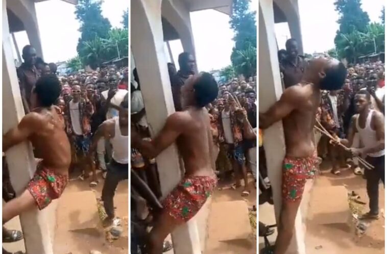 VIDEO: Ugandans punish a homosexual in Kasese before law is passed