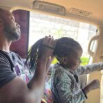 VIDEO: Father duties! Bebe Cool adorably plaits daughters hair