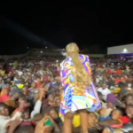 VIDEO: Watch fans kiss Spice Diana’s legs live on stage