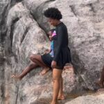 VIDEO: Barbie looks stunning in a swimming costume on family day out