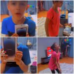 Video: Adorable! Pallaso gifts his kids 2 IPhone 14 Pro Max phones