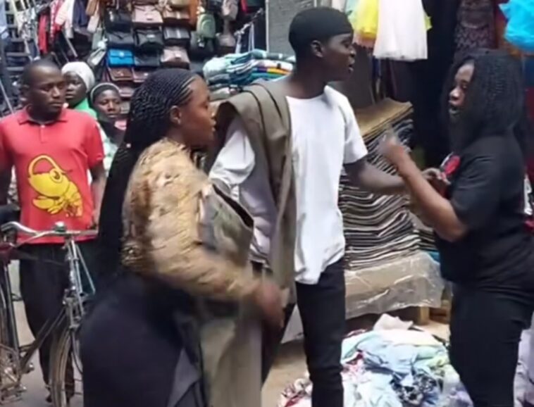 VIDEO: Watch a Fight in Owino market as vendors fight for clients