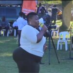 VIDEO: Watch as President Museveni chases Catherine Kusasira off the mic