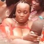 VIDEO: No shame as couple chew themselves inside a swimming pool full of people