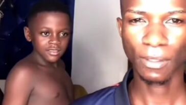 VIDEO: Watch as Alien Skin and Champion Gudo discipline upcoming artiste