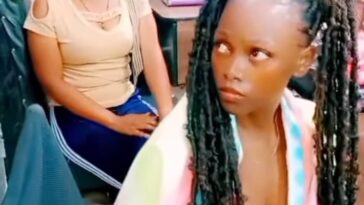 VIDEO: Watch as slay queen is beaten in salon after failing to pay hair bills