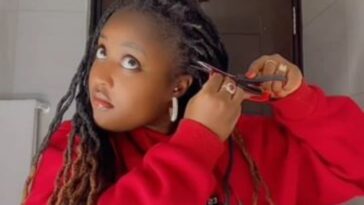 VIDEO: Watch as Martha Kay painfully cuts off her hair of 14 years