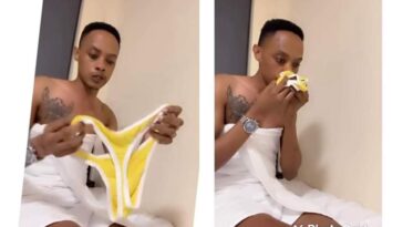 VIDEO: Arthur Kayima shows off his G string panty