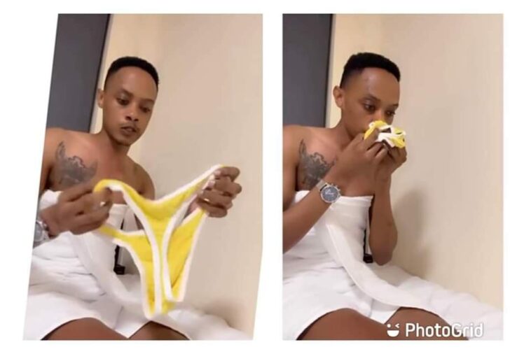 VIDEO: Arthur Kayima shows off his G string panty