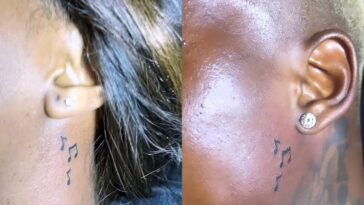 SCREENSHOT: Laika Music and Harmonize get matching tattoos