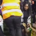 Video: Watch as Sandra Lian is chased off Purple Party Stage as Alien Skin comes to perform