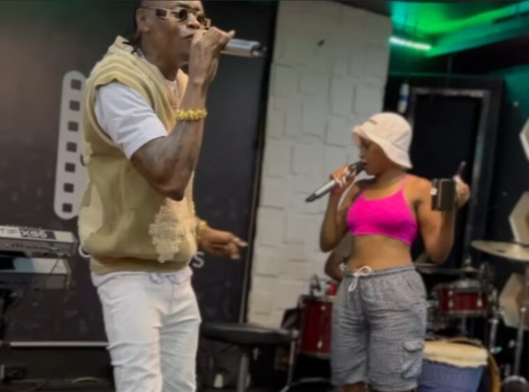 VIDEO: Beautiful scenes as Sheebah and Pallaso reunige for battle rehearsals