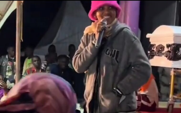 Video: Watch Spice Diana’s touching speech at Evelyn Lagu’s vigil