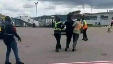 VIDEO: Watch Bobi Wine get arrested like a chicken thief at the airport