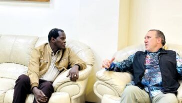 Pastor Kayanja receives South African-born American evangelist Rodney Howard-Browne