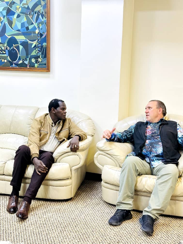 Pastor Kayanja receives South African-born American evangelist Rodney Howard-Browne