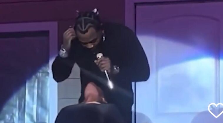 VIDEO: Watch American singer spit in fans mouth live on stage