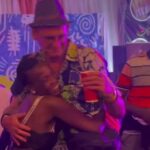 VIDEO: Watch as Ugandan babe makes Liam Neeson lookalike lose senses at Nyege Nyege festival